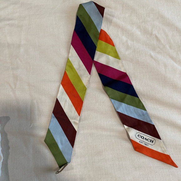 Coach Y2K Vintage Silk Twilly Scarf Set of 2 - Picture 6 of 8